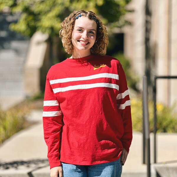 Chicka-D Women's Iowa State 58 Cardinal Long Sleeve T-shirt